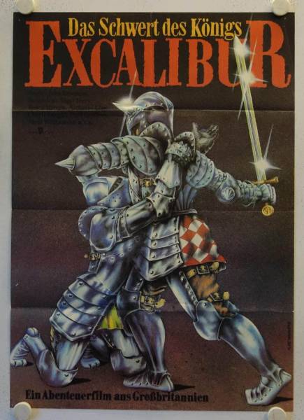 Excalibur original release east-german movie poster